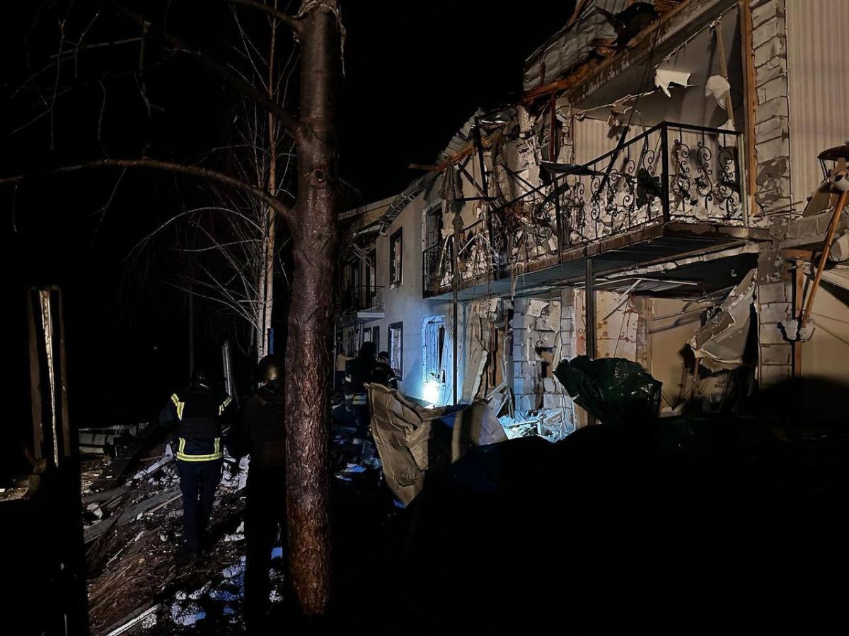 Наслідки дронової атаки на Київщину Наслідки дронової атаки на Київщину