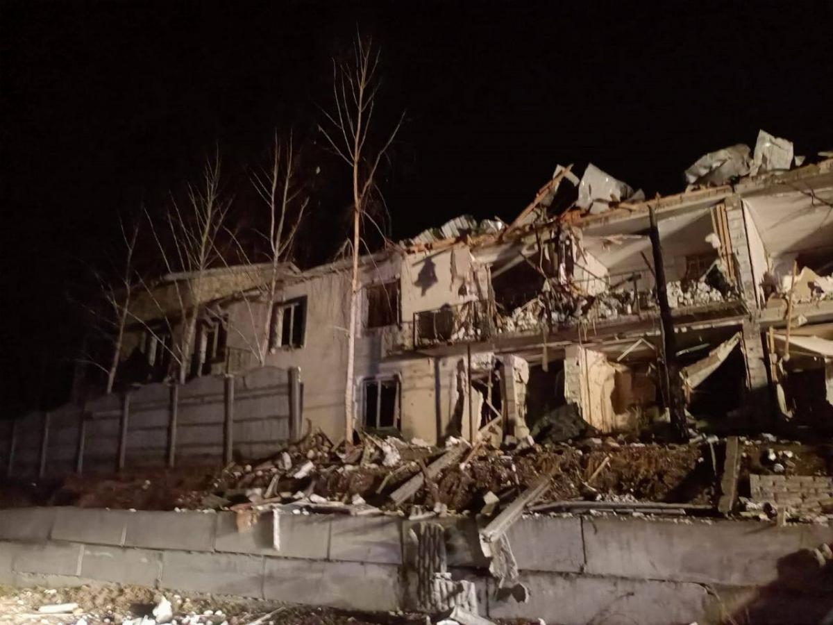 Наслідки дронової атаки на Київщину Наслідки дронової атаки на Київщину