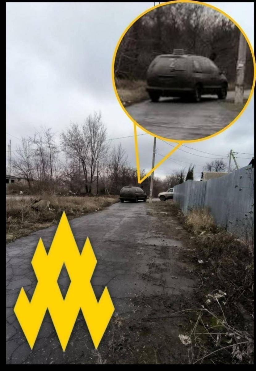 Партизаны сожгли машину врага