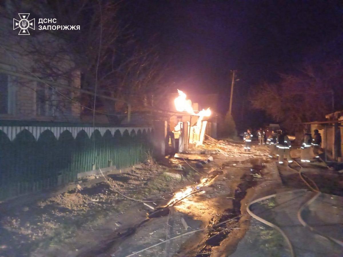 Дронова атака по Запоріжжю