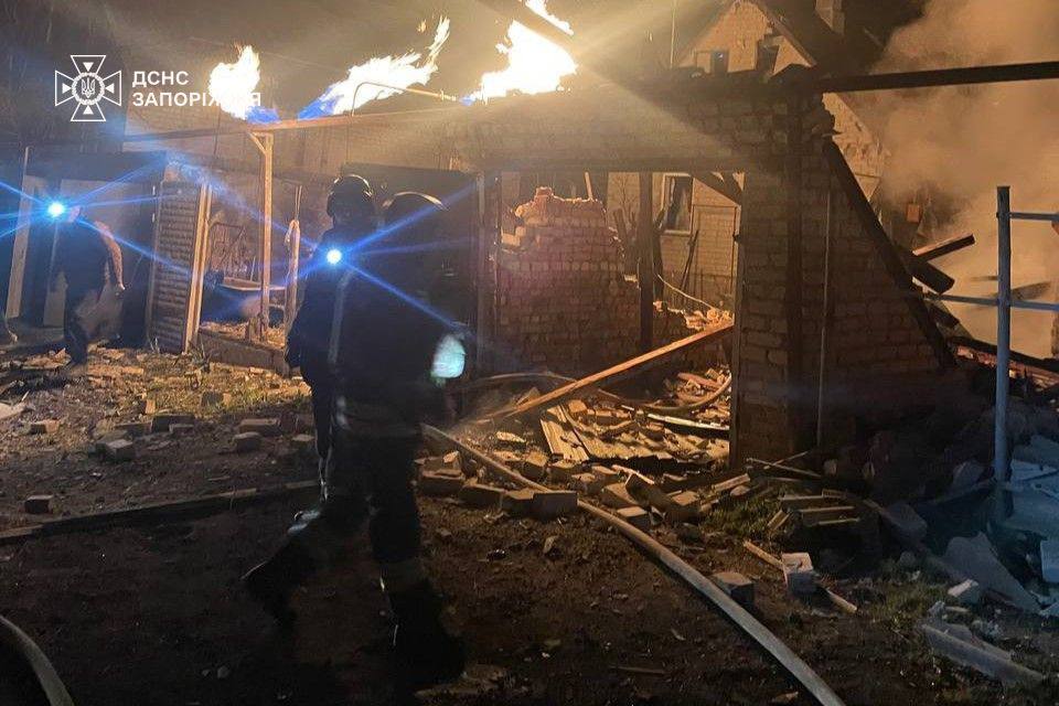 Дронова атака по Запоріжжю