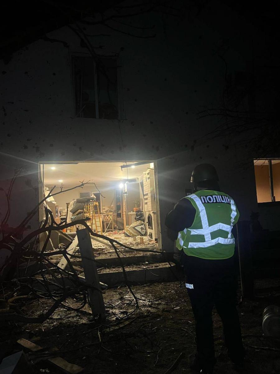 Наслідки атаки дронів на Київщину