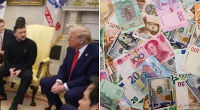 Трамп, Зеленский, деньги, курс доллара Трамп, Зеленский, деньги, курс доллара