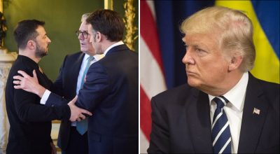 Стармер, Макрон, Зеленський, Трамп Стармер, Макрон, Зеленський, Трамп