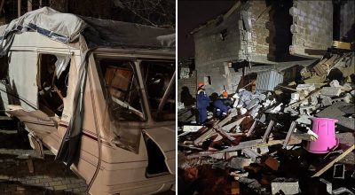 Атака дронов на Днепр