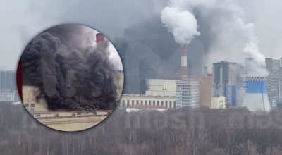 Клубы черного дыма: в Москве вспыхнул масштабный пожар на ТЭЦ