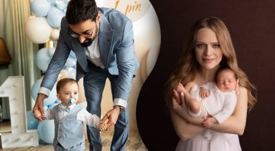 Віталій Козловський та Юлія Бакуменко з сином