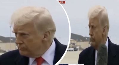Трампу погладили по губах Трампу погладили по губах
