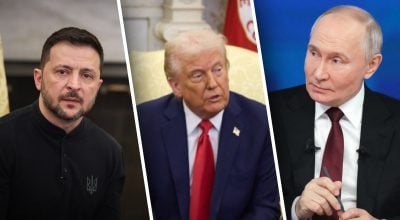 Путин и Трамп противостоят друг другу Путин и Трамп противостоят друг другу