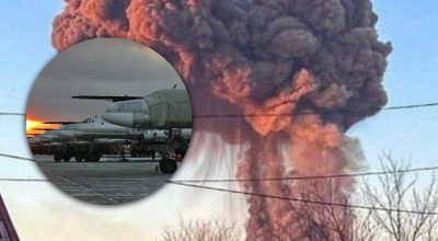 Серйозна пожежа у районі аеродрому: дрони масово налетіли на Волгоград у Росії