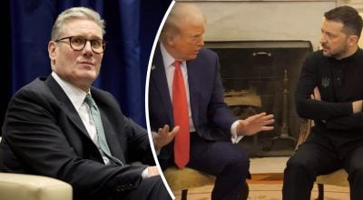 Зеленский и Трамп, Стармер Зеленский и Трамп, Стармер