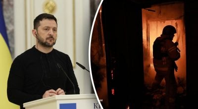 Зеленский, удар РФ