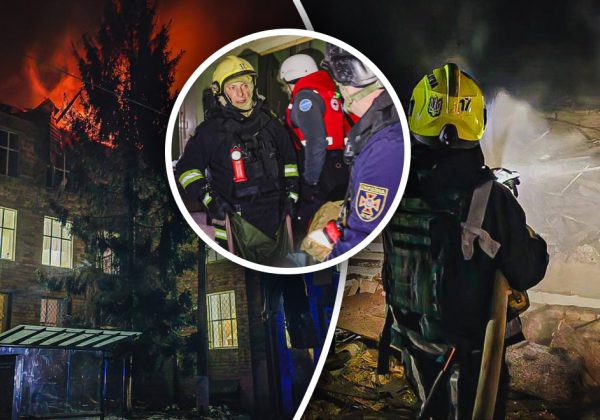 Горів медзаклад після влучання дрона: окупанти масовано атакували Харків