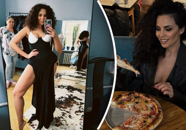 Жалаңаш қыздың суретіндегі кең жамбас