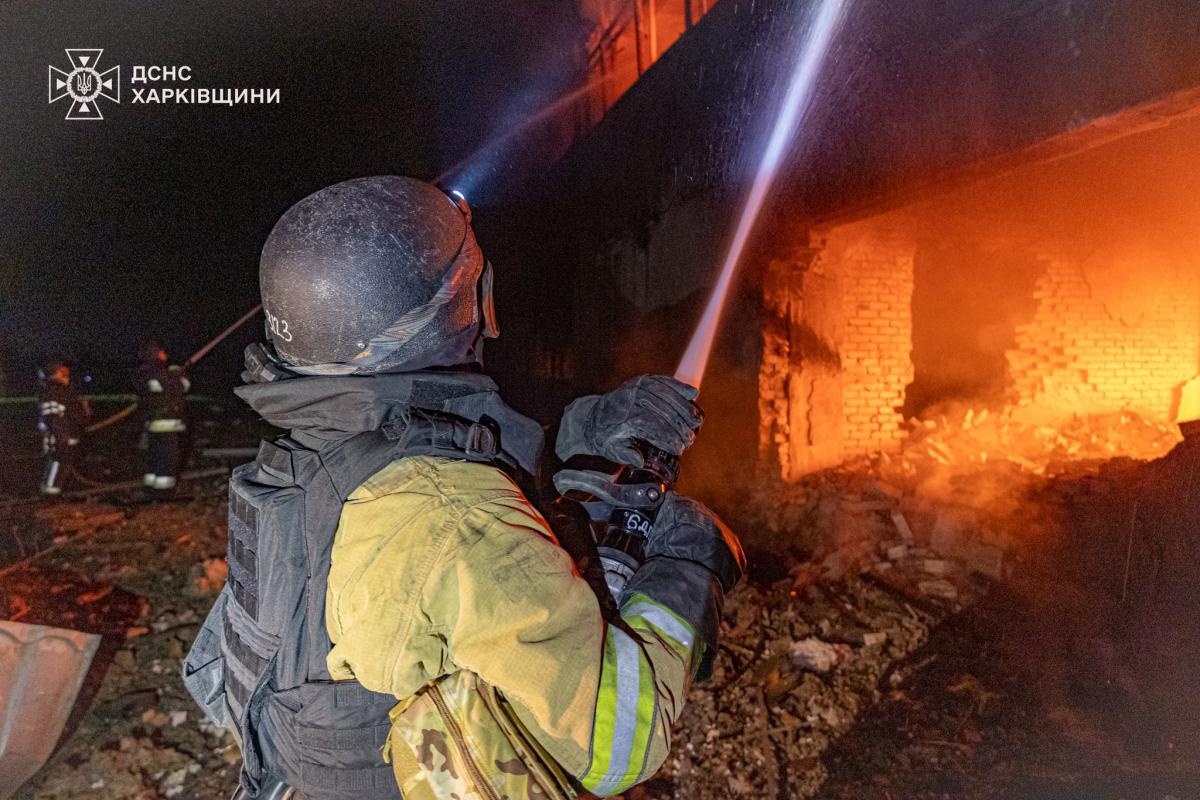 Наслідки удару РФ по Харкову дронами