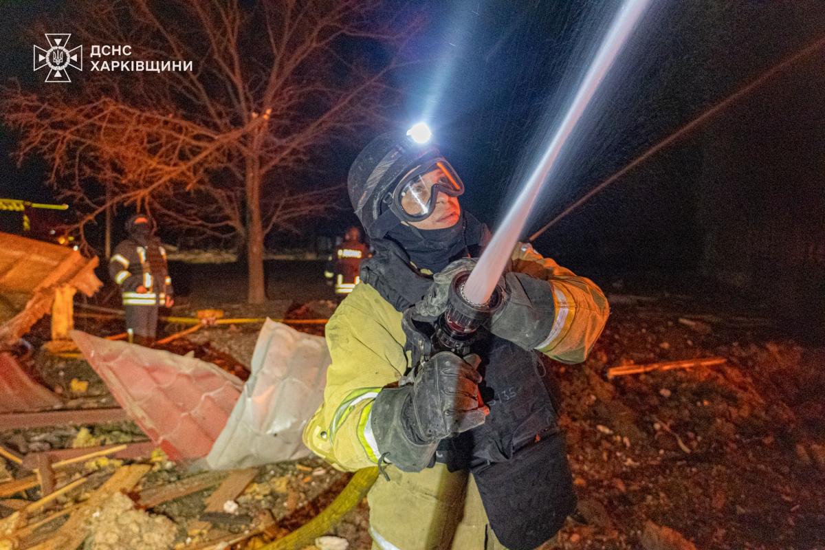 Наслідки удару РФ по Харкову дронами