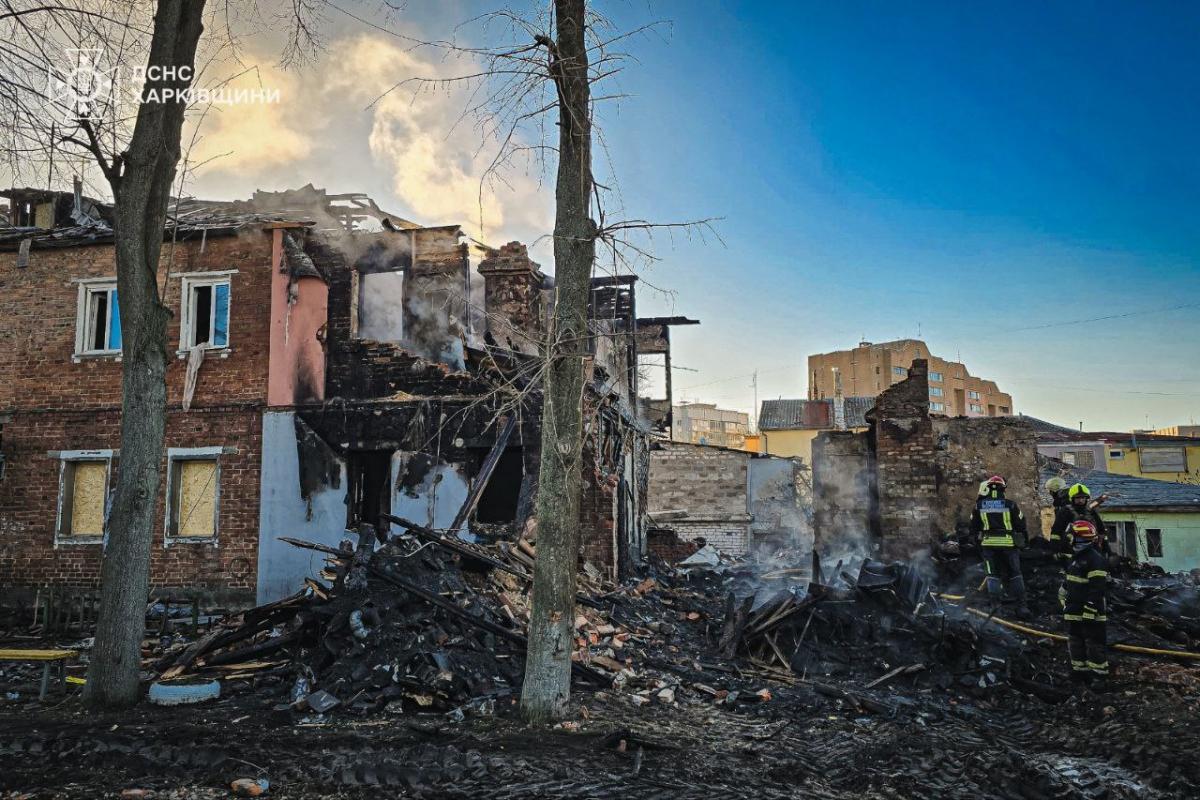 Удар дронів по Харкову 4 квітня