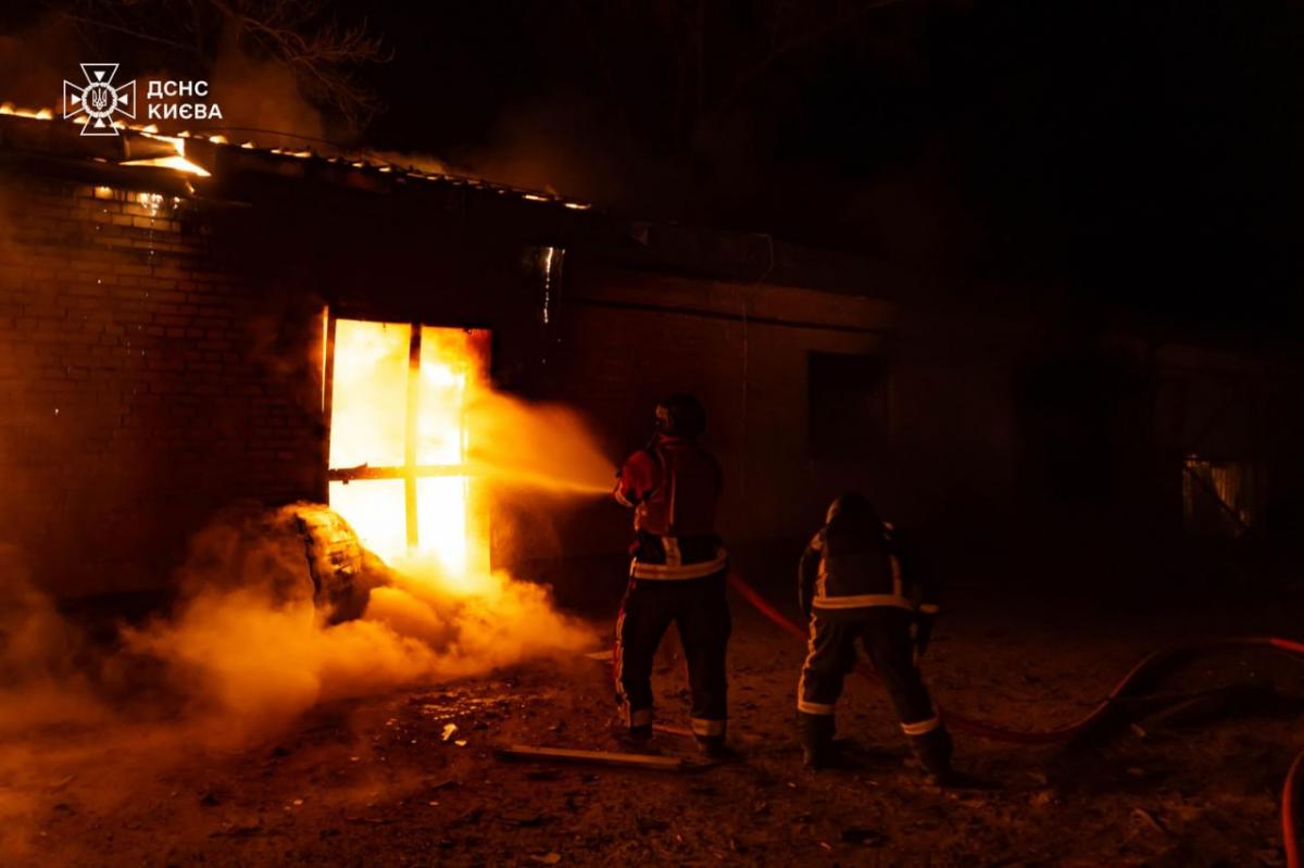 Наслідки атаки дронів на Київ