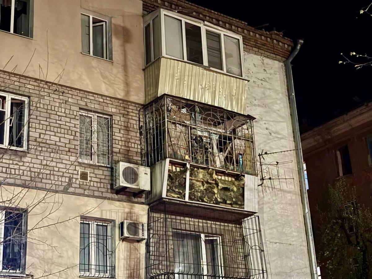 Атака на Днепр 16 апреля 