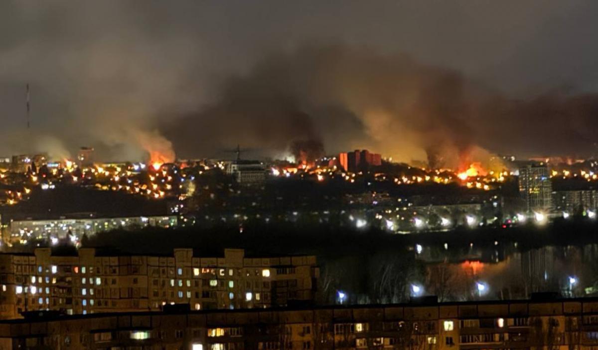 Атака на Днепр 16 апреля 