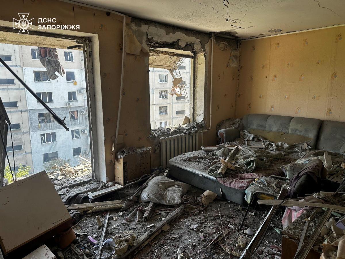 Удар по Запоріжжю 22 квітня