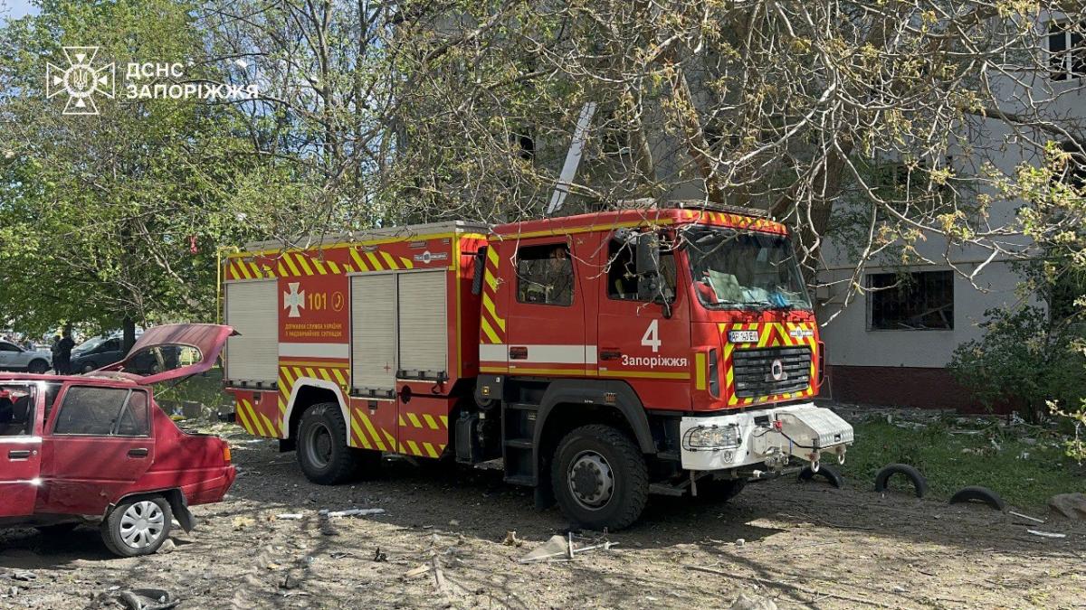 Удар по Запоріжжю 22 квітня