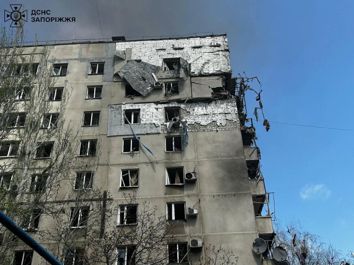 Удар по Запоріжжю 22 квітня