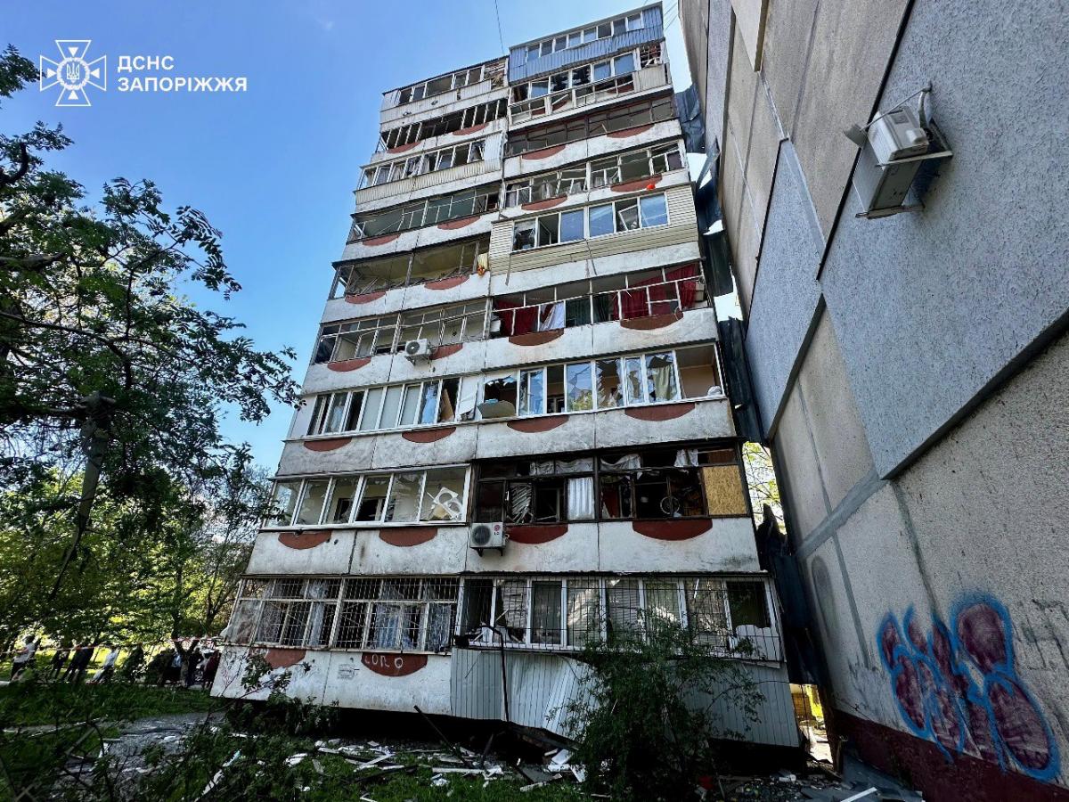 Удар по Запоріжжю 22 квітня