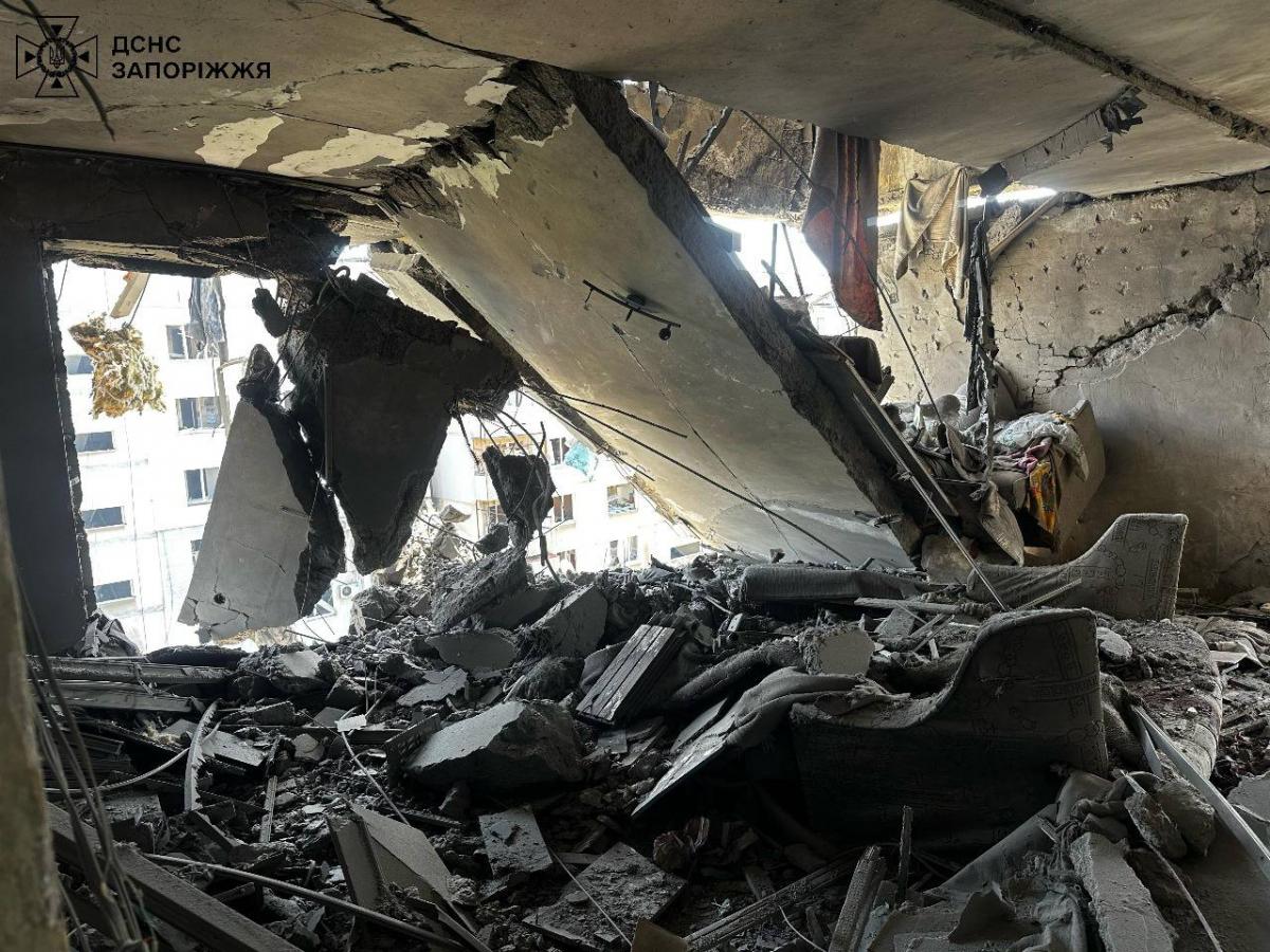 Удар по Запоріжжю 22 квітня