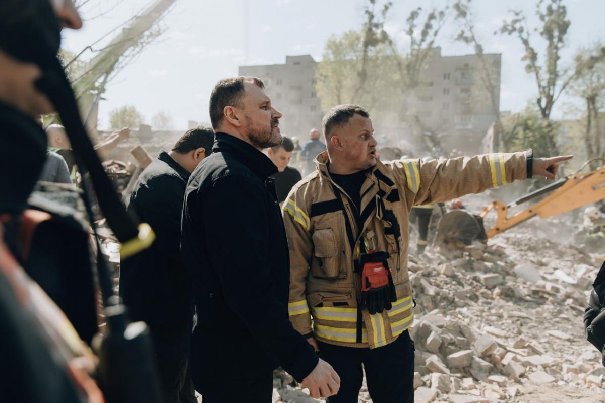 Наслідки російського ракетного удару по Києву 24 квітня 2025 року