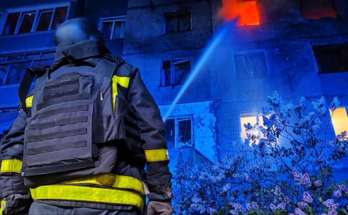 Дрон вдарив по житловому будинку Дрон вдарив по житловому будинку