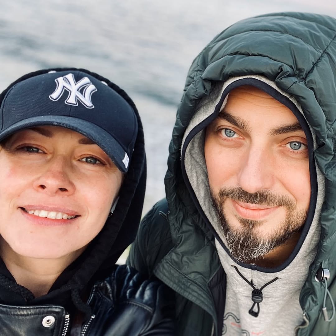 Олена Кравець з чоловіком