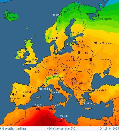 Прогноз погоди на 15 квітня Прогноз погоди на 15 квітня