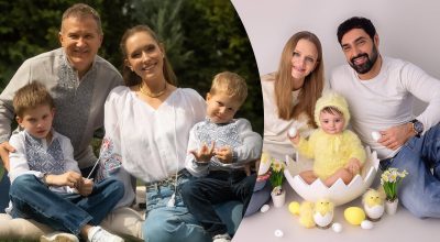 Віталій Козловський і Юлія Бакуменко із сином, Катя Осадча та Юрій Горбунов із дітьми Віталій Козловський і Юлія Бакуменко із сином, Катя Осадча та Юрій Горбунов із дітьми