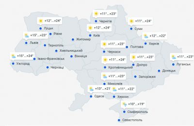 Погода в Украине 22 апреля Погода в Украине 22 апреля