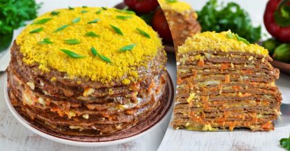 Украсит ваш стол: печеночный торт с секретным ингредиентом по новому рецепту