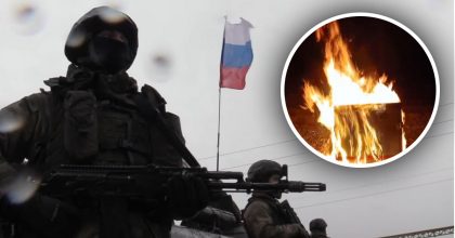 Поднялся яркий огонь: партизаны устроили подрыв на железной дороге оккупантов