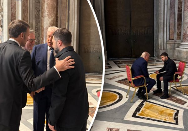 Що Трамп сказав Макрону і Зеленському у Римі: в ЗМІ розшифрували кілька фраз