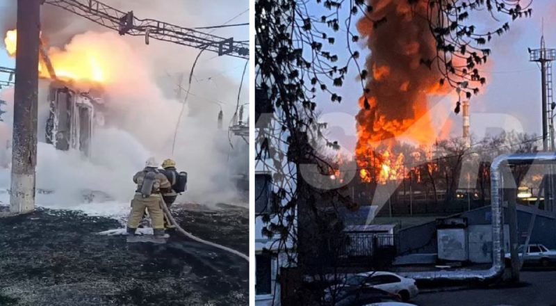 В Оренбурге в районе ТЭЦ прогремел мощный взрыв: произошел пожар, детали