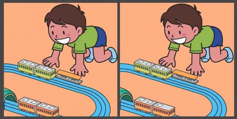 Супертест на IQ: найдите 3 отличия в картинках с играющим мальчиком за 15 секунд