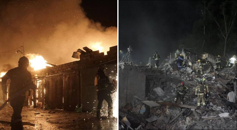 Нічна атака на Київ: 9 загиблих і десятки постраждалих, під завалами шукають людей