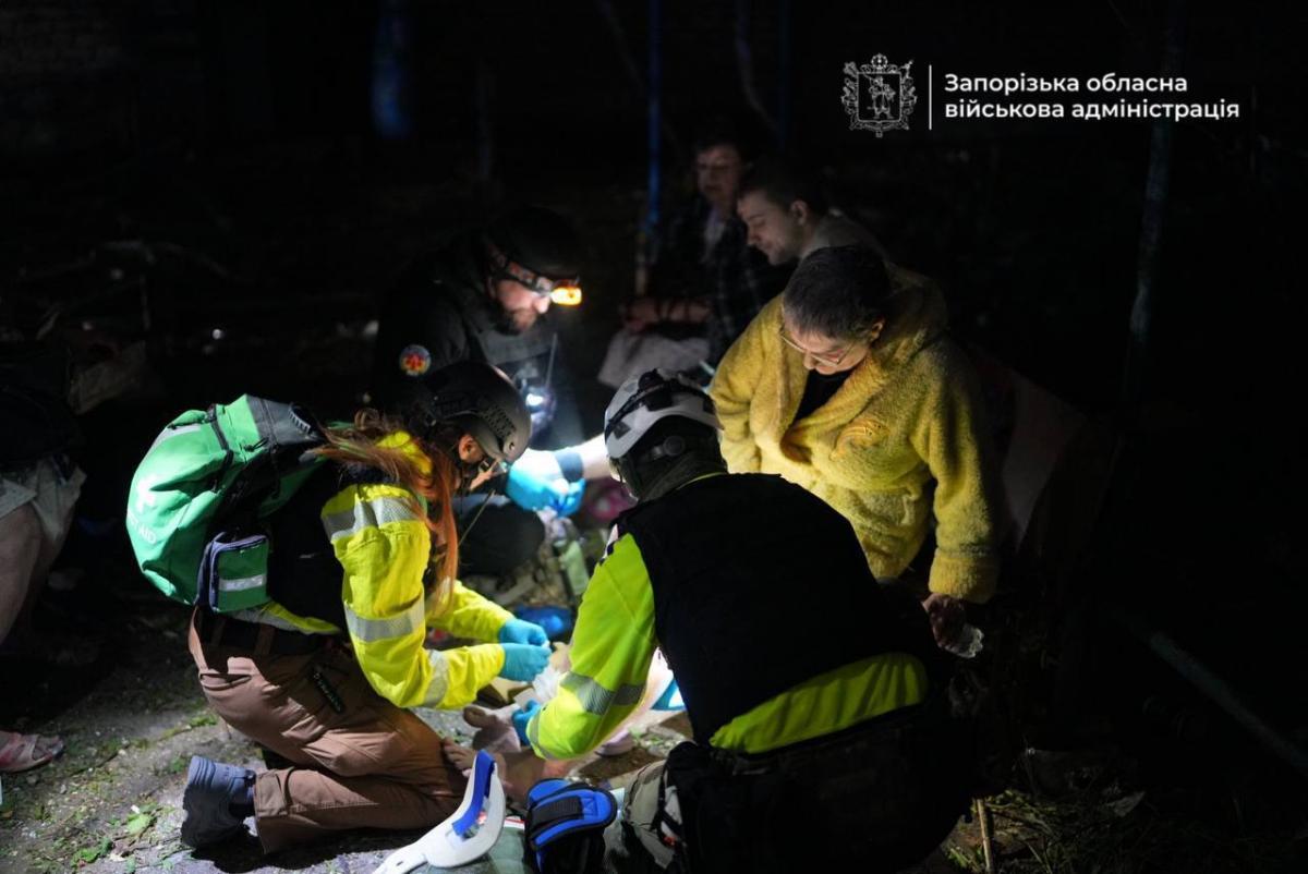 Наслідки атаки БпЛА по Запоріжжю