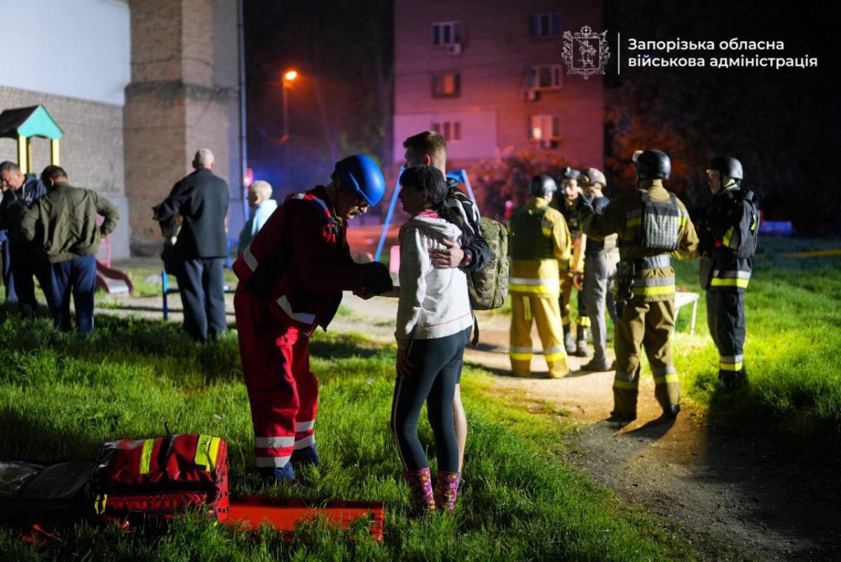 Наслідки атаки БпЛА по Запоріжжю