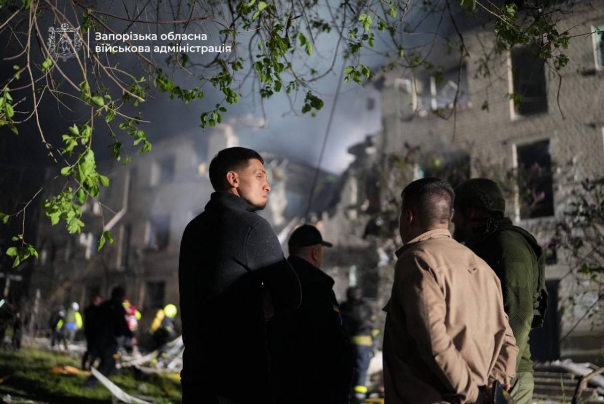 Наслідки атаки БпЛА по Запоріжжю