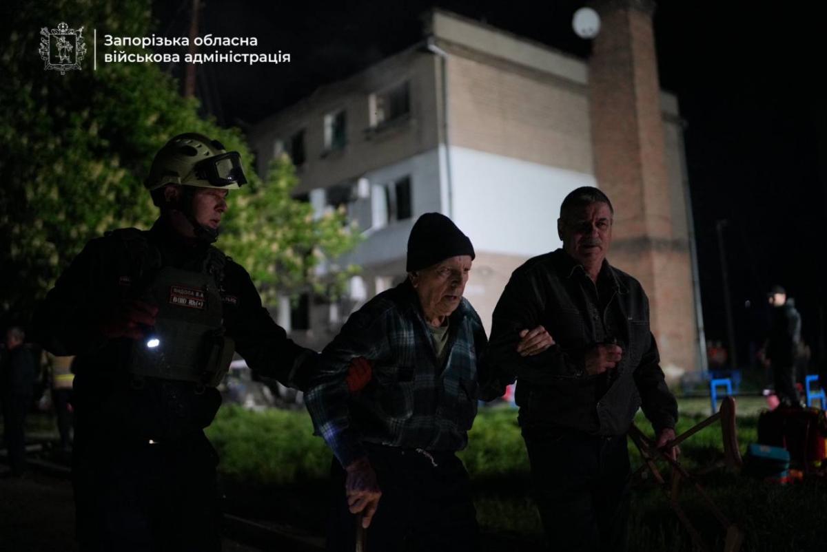 Наслідки атаки БпЛА по Запоріжжю