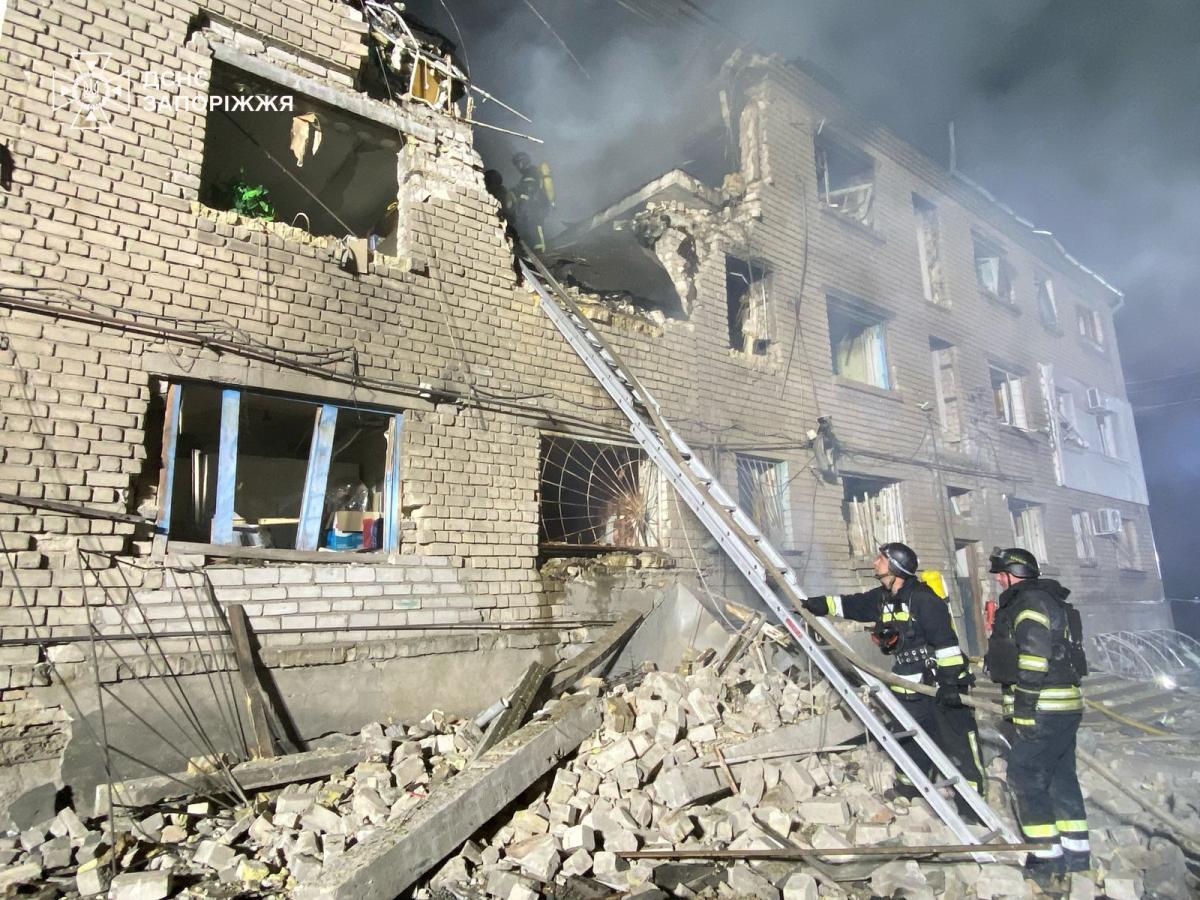 Удар дронів по Запоріжжю 1 травня Удар дронів по Запоріжжю 1 травня