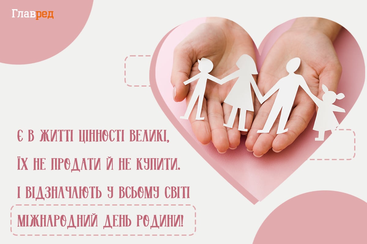 Привітання з днем сім'ї листівки Привітання з днем сім'ї листівки