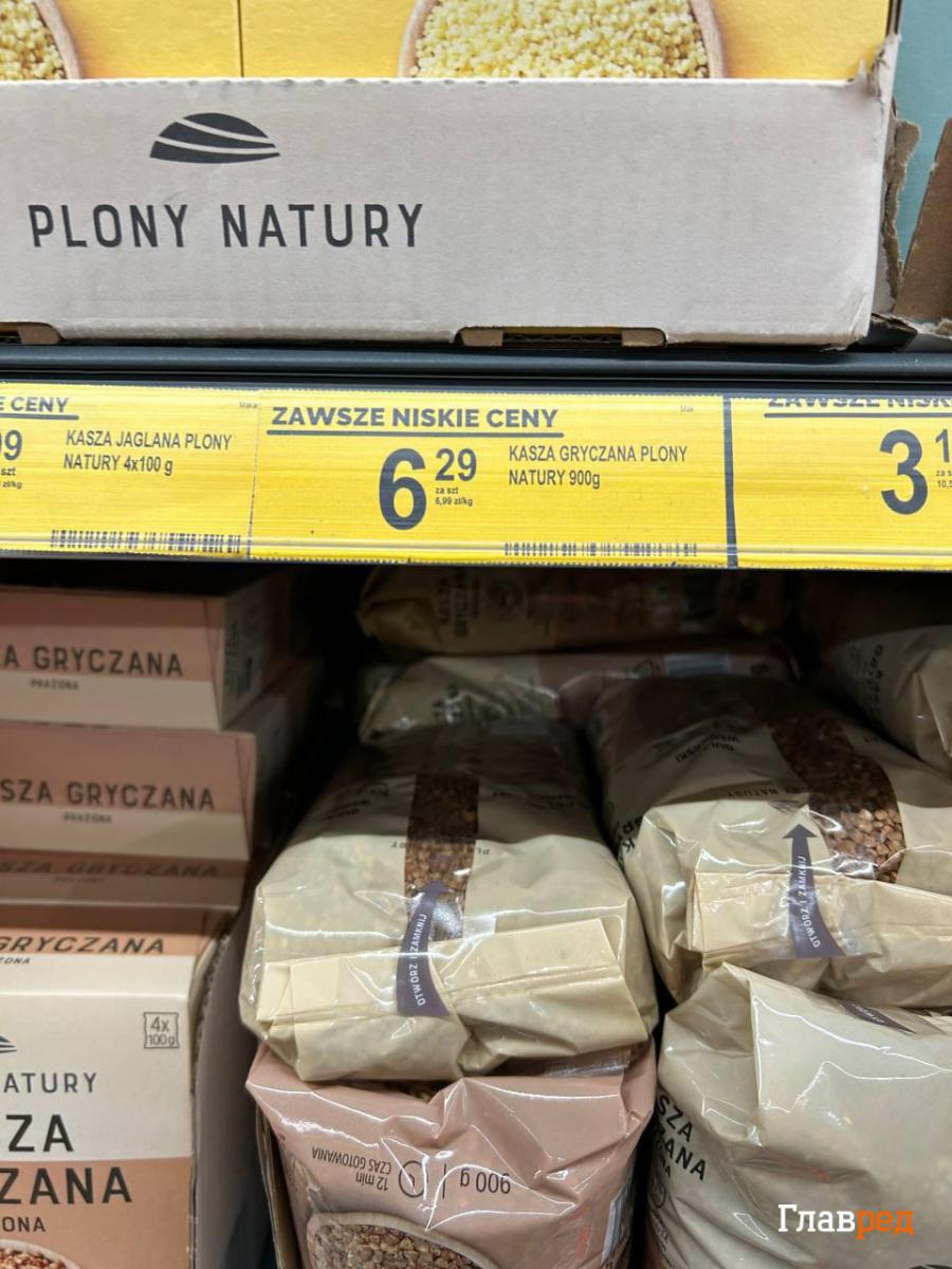 Ціни на продукти в Польщі