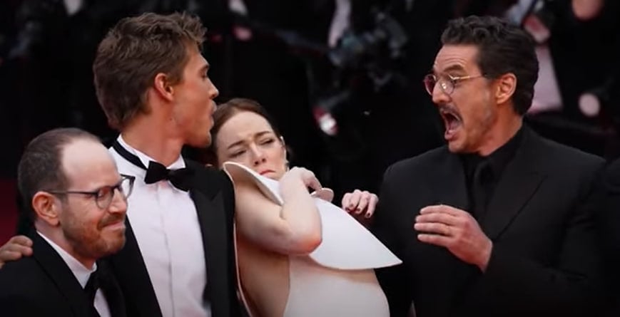 Эмма Стоун подверглась неожиданному 'нападению' прямо на Каннском кинофестивале Эмма Стоун подверглась неожиданному 'нападению' прямо на Каннском кинофестивале