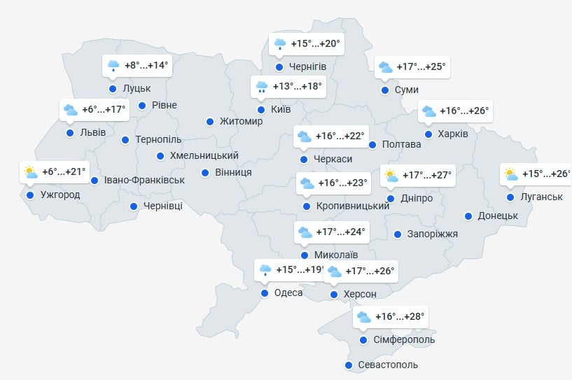 погода 26 травня 